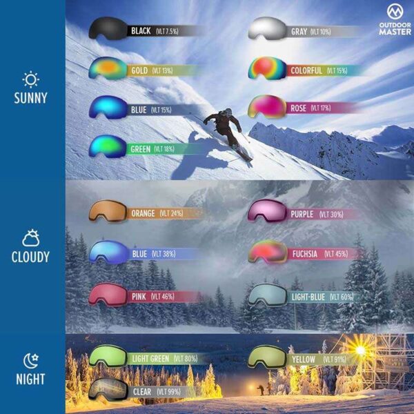 OutdoorMaster OTG Ski Goggles - Image 8